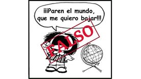 Paren el mundo que me quiero bajar: la frase que la Mafalda de Quino nunca dijo