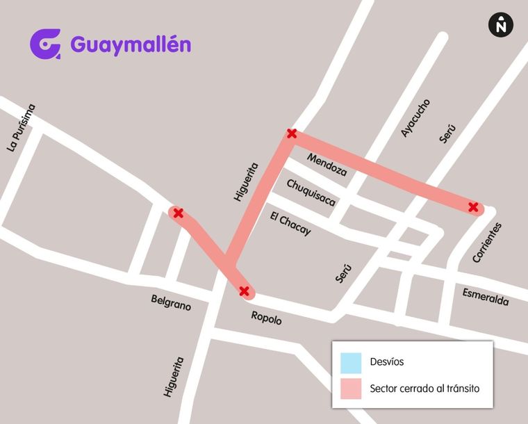 Corte de tránsito en Guaymallén por la renovación de la red cloacal. Corte de tránsito en Guaymallén por la renovación de la red cloacal.