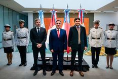 Llaryora, Pullaro y Frigerio encabezaron un acto juntos.