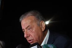 El ministro Raúl Levrino durante el acto central de la Vendimia 2023 Foto: ALF PONCE MERCADO / MDZ