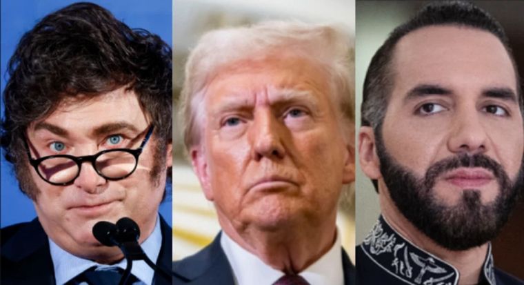 Los presidentes de Argentina, Javier Milei (en la imagen, a la izquierda), y el de El Salvador, Nayib Bukele (derecha), tendrán una relación estrecha con Donald Trump una vez este asuma la presidencia de Estados Unidos el 20 de enero, apuntan los expertos. Foto: Getty Images