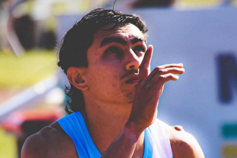 Agustín Pinti hizo historia en los Sudamericanos de Atletismo. Foto: Instagram
