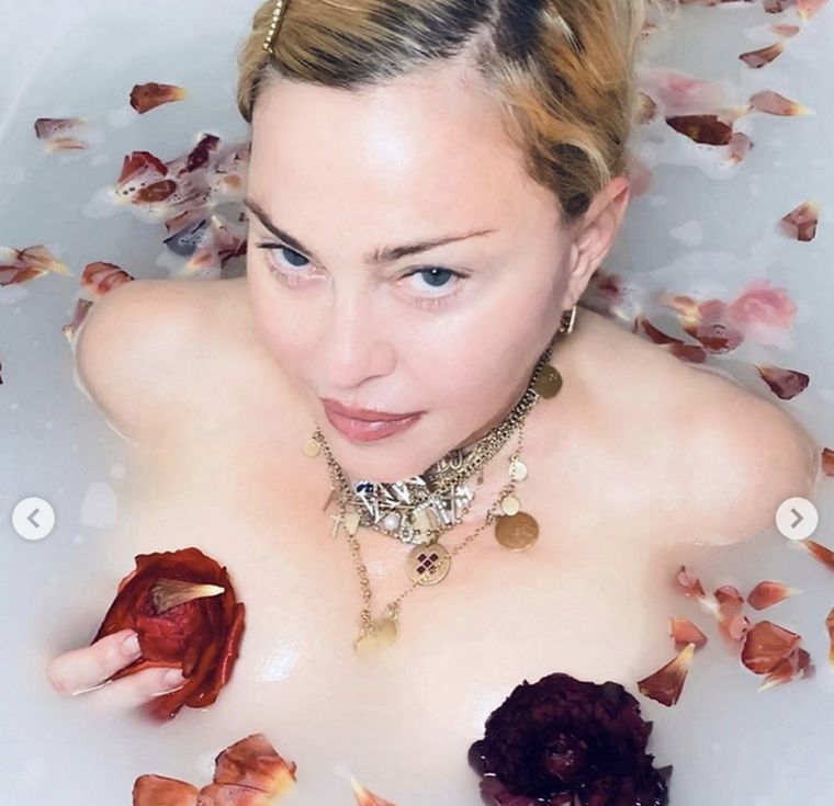 Madonna en cuarentena. Foto: Gentileza