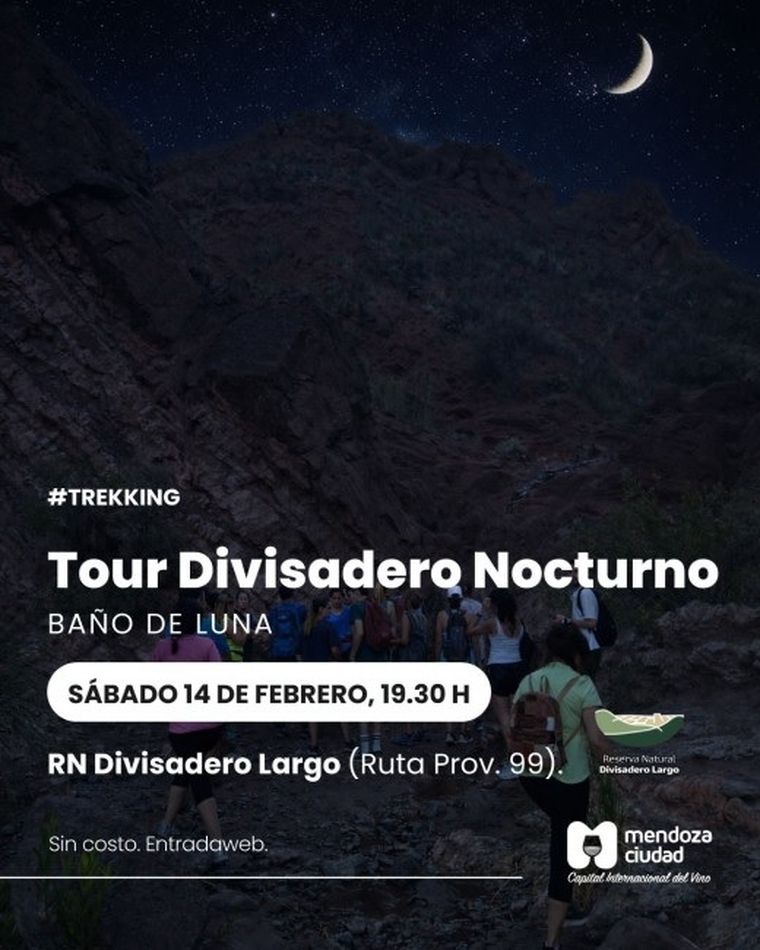 La Ciudad de Mendoza propone experiencias de trekking diurnas y nocturnas para toda la familia. La Ciudad de Mendoza propone experiencias de trekking diurnas y nocturnas para toda la familia.