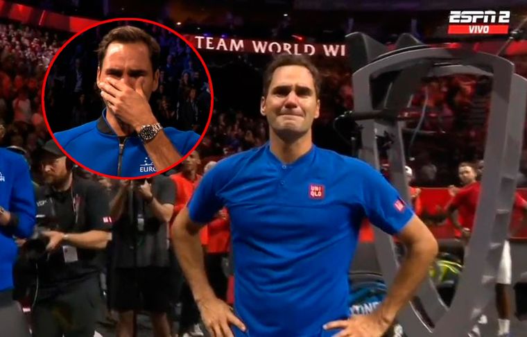 Federer, entre lágrimas, le dijo adiós al tenis.
