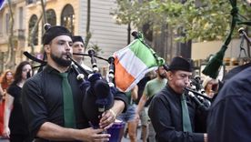 El tradicional desfile de San Patricio en Avenida de Mayo. Foto: GCBA El tradicional desfile de San Patricio en Avenida de Mayo. Foto: GCBA