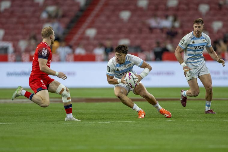 Matteo Graziano, titular en la victoria ante Gran Bretaña. Foto: @lospumas7arg