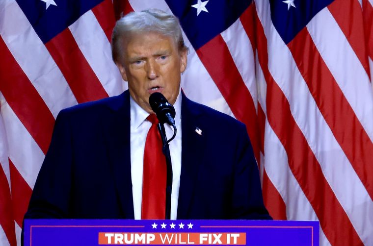 Donald Trump se convirtió en el nuevo presidente de los Estados Unidos. Foto: EFE