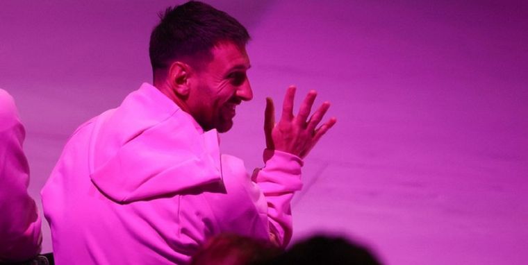 Lionel Messi se encontró con la bisnieta de Mirtha Legrand Foto: Captura de video