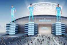 Réplica del estadio del Manchester City en el metaverso Foto: Sony
