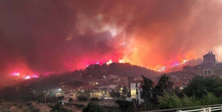 En medio de la fuerte ola de calor, España, Francia y Portugal sufrieron varios incendios.