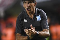 Costas celebró mucho el clásico. Foto: Racing Club Costas celebró mucho el clásico. Foto: Racing Club