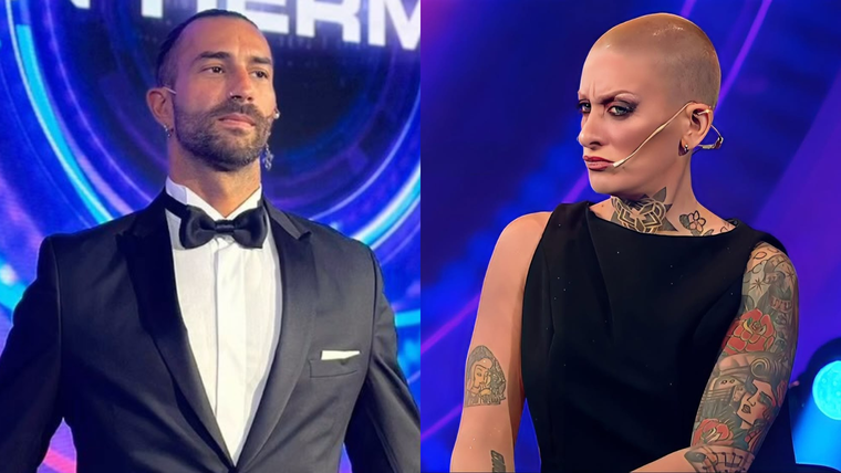Lisandro y Furia de Gran Hermano, enojados en plena gala. Foto: Fuente: Instagram @licha_navarro, Captura Telefe
