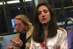 Las mujeres terminaron en el hospital.