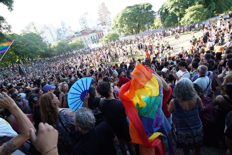 Se prepara una marcha federal LGBTQ+ para el próximo fin de semana. Foto: X Andrea Datri