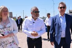 Hebe Casado, Alfredo Cornejo y Omar Félix.