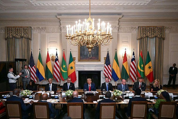 Trump recibió el miércoles a presidentes de cinco naciones de África Occidental.