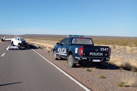 La imagen luego del accidente. Foto: Ministerio de Seguridad