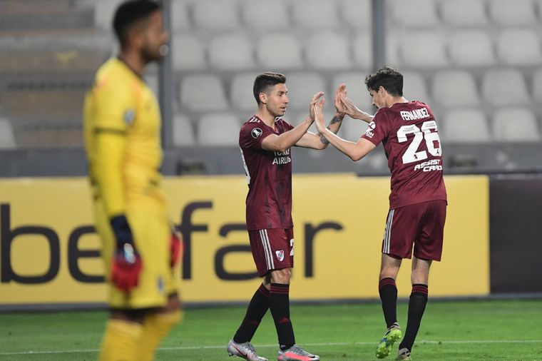 River River consiguió la máxima goleada histórica como visitante en la Copa Libertadores Foto: Télam