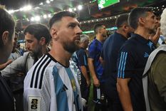 Messi se refirió a los incidentes con un duras palabras. Foto: Télam