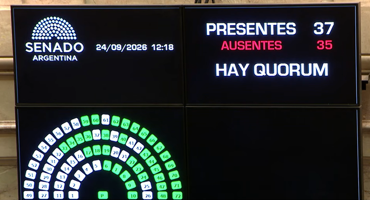 El Senado consiguió quórum. El Senado consiguió quórum.