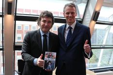 Javier Milei recibió la medalla Hayek en Hamburgo Foto: Prensa de la Presidencia