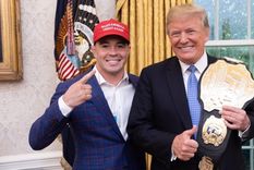 Colby Covington con Donald Trump en la Casa Blanca