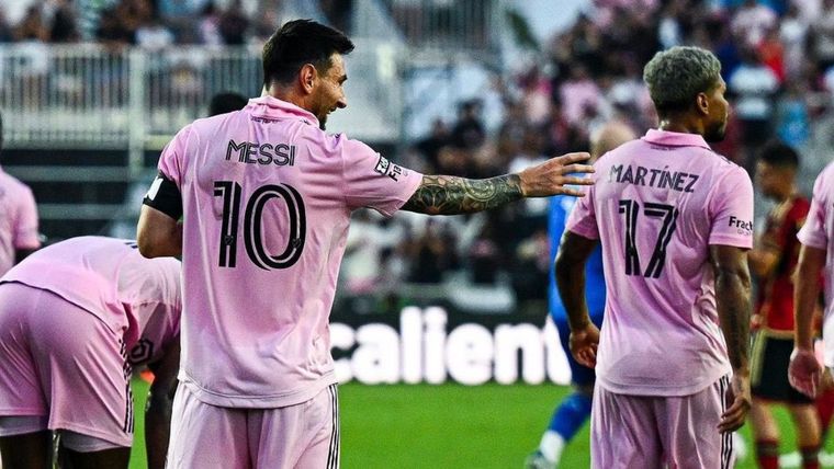 El nuevo festejo de Leo en Miami. Foto: @InterMiamiCF
