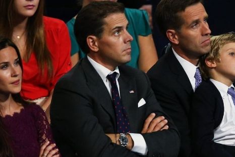 Ashley, Hunter y Beau Biden en una imagen de 2012.