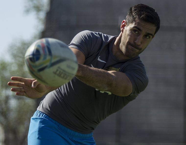 Jerónimo de la Fuente se prepara para enfrentar a Samoa. Foto: Los Pumas