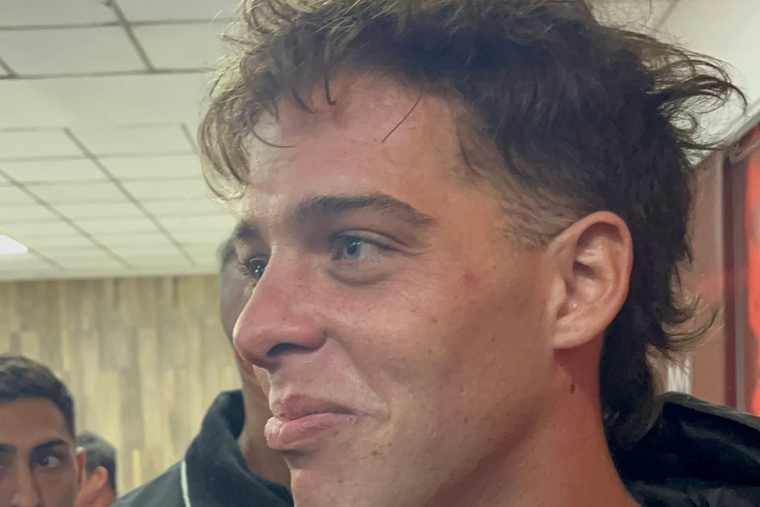 Santi Maratea en la cancha de Independiente Foto: Muy Independiente