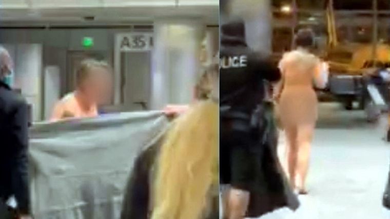 La mujer charló con los viajeros, mientras hacía su paseo. Foto: Evening.