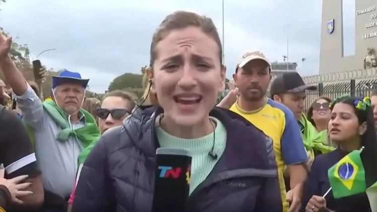 Carolina Amoroso atravesó un tenso momento durante una cobertura en Brasil