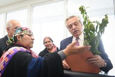 Durante la gestión de Alberto Fernández hubo una sesión de tierras que Milei anulará Foto: Télam