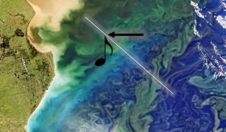 A partir de una recolección de datos de una imagen satelital, la NASA recreó cómo suena el Río de la Plata.