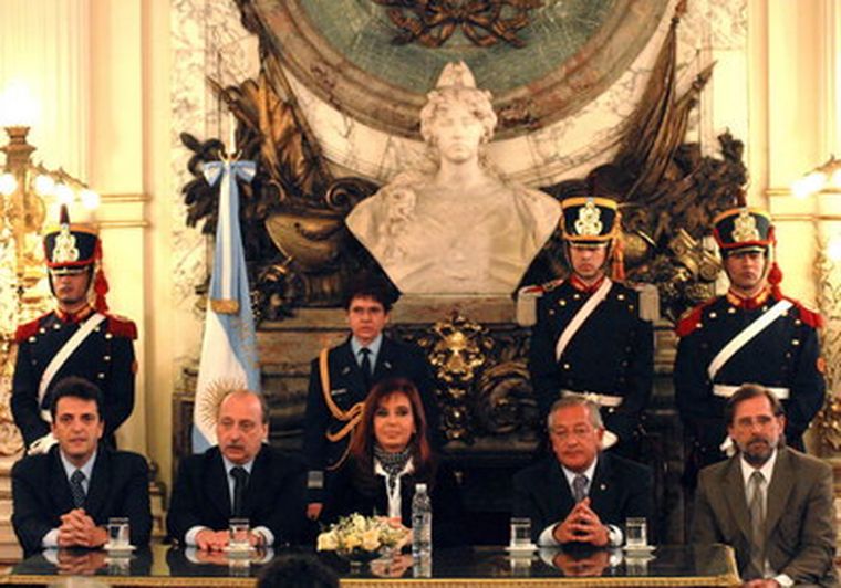 La presidenta durante el anuncio en Casa de Gobierno. Foto: Télam