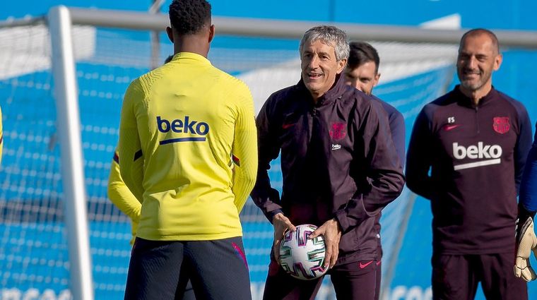 Quique Setién cuenta con pocas opciones en el ataque. EFE Foto: EFE