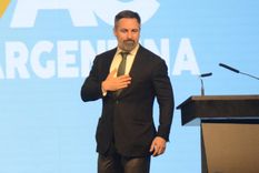 El líder de VOX, Santiago Abascal, en la primera edición de CPAC en Argentina. Foto: Juan Mateo Aberastain/MDZ