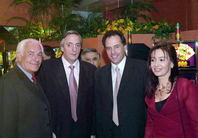 Cristóbal López junto a los Kirchner.