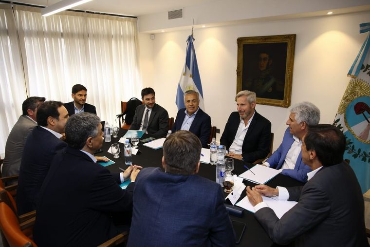 La reunión se dio en la Casa de Mendoza en Buenos Aires Foto: Prensa Juntos por el Cambio