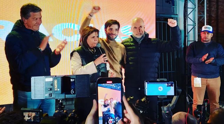 Patricia Bullrich y Horacio Rodríguez Larreta compartirán búnker el 13 de agosto Foto: Facebook Gustavo Menna
