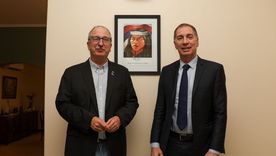 Diego Santilli con Hugo Passalacqua.