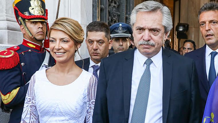 Alberto Fernández y Fabiola Yañez durante su presidencia. Foto: Facebook Fabiola Yañez