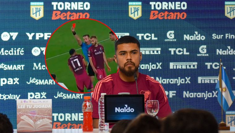 Paulo Díaz se refirió a su expulsión durante la ida de cuartos de final de Libertadores. Foto: Liga Profesional y captura Fox Sports