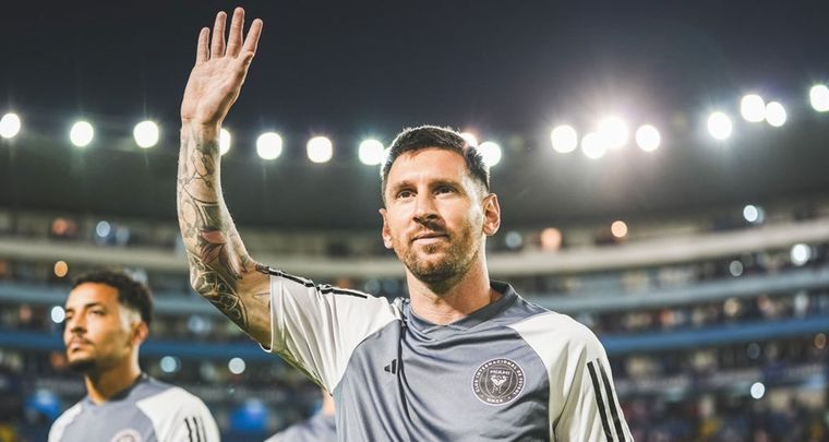 Messi en El Salvador disputó sus primeros 45 minutos amistosos del año. Foto: Inter Miami