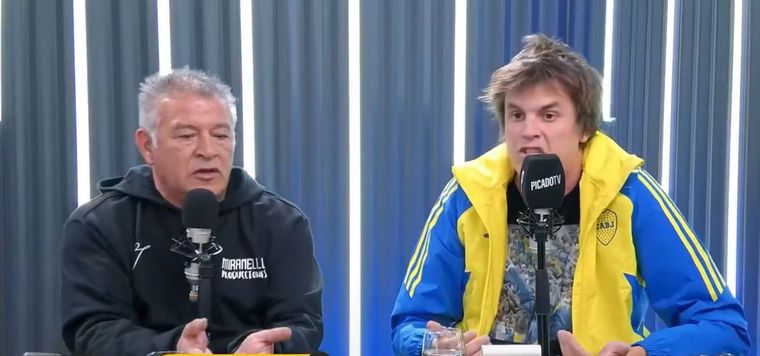 Borghi se cruzó con un influencer fana de Boca en pleno programa en Chile.
