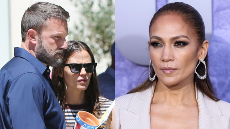 Jennifer López se encontró con Ben Affleck y Jenifer Garner. Foto: Shutterstock