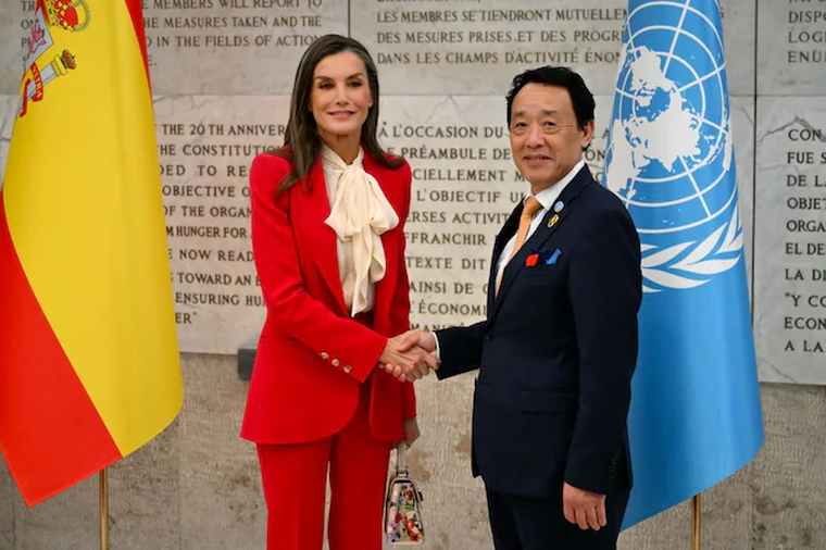 El bolso floral de Letizia que rompió su regla de sobriedad. El bolso floral de Letizia que rompió su regla de sobriedad.