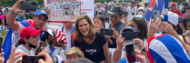 La diputada por Cuba en Estados Unidos, María Elvira Salazar. Foto: María Elvira Salazar - X
