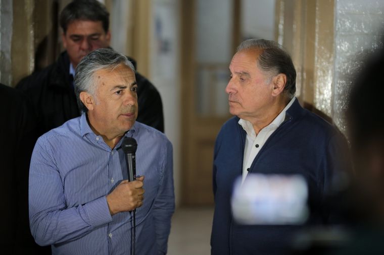 Alfredo Cornejo durante su visita a San Rafael Foto: Prensa Alfredo Cornejo